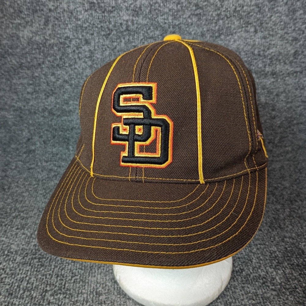San Diego Padres American Needle Hat Cap Fitted Size 7 3/8 Piping Friar Logo - Picture 2 of 10
